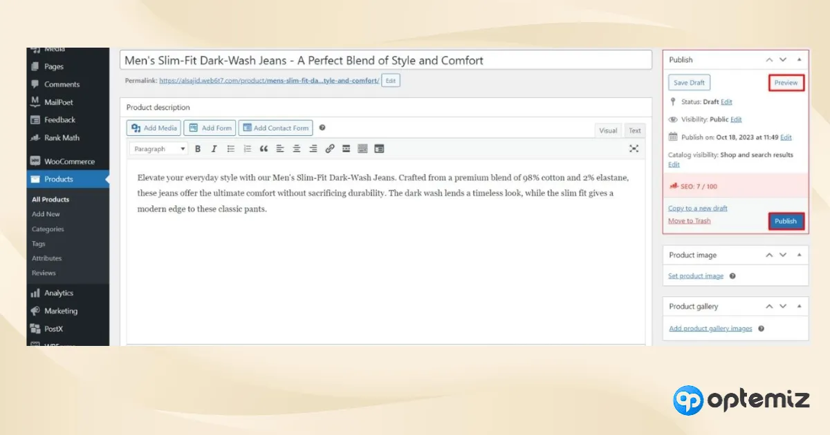 Publish your product