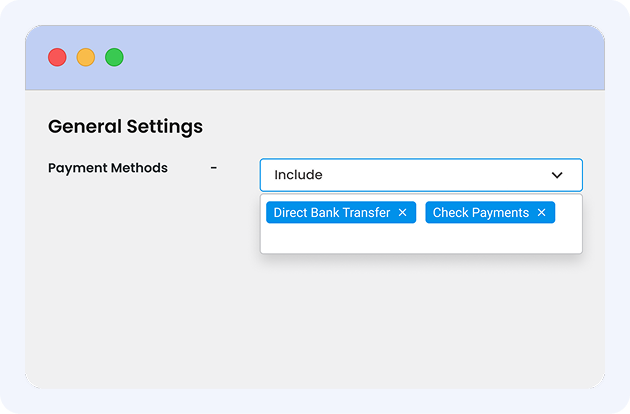 Payment Methods Payment Methods Restrictions